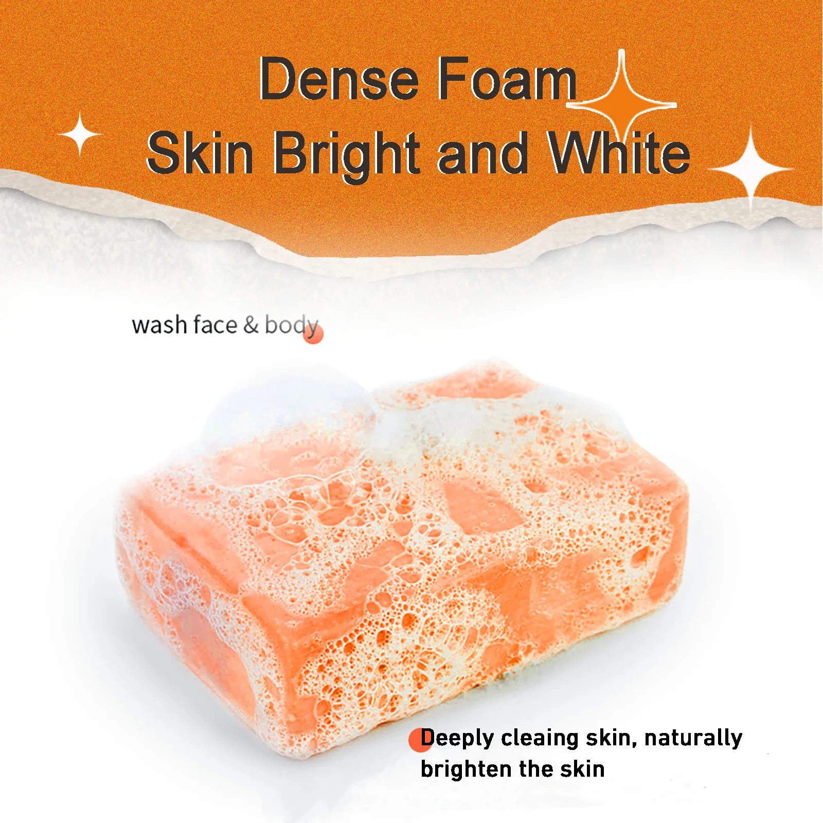 AILKE Skin Whitening Handmade Soap -Organic Papaya Soap For Black Spots, Clean Stains, Improves Dull Skin, Face & Body & Hands 6
