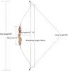 30-50lbs Take Down Recurve Bow Sports Practice Entertainment Game Bow Engineered Wood Bow Riser  Laminited Bow Limbs 2