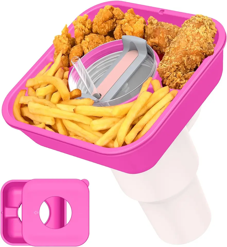Ciotola Snack Per Stanley Cup - Accessorio In Silicone Con 4 Scomparti