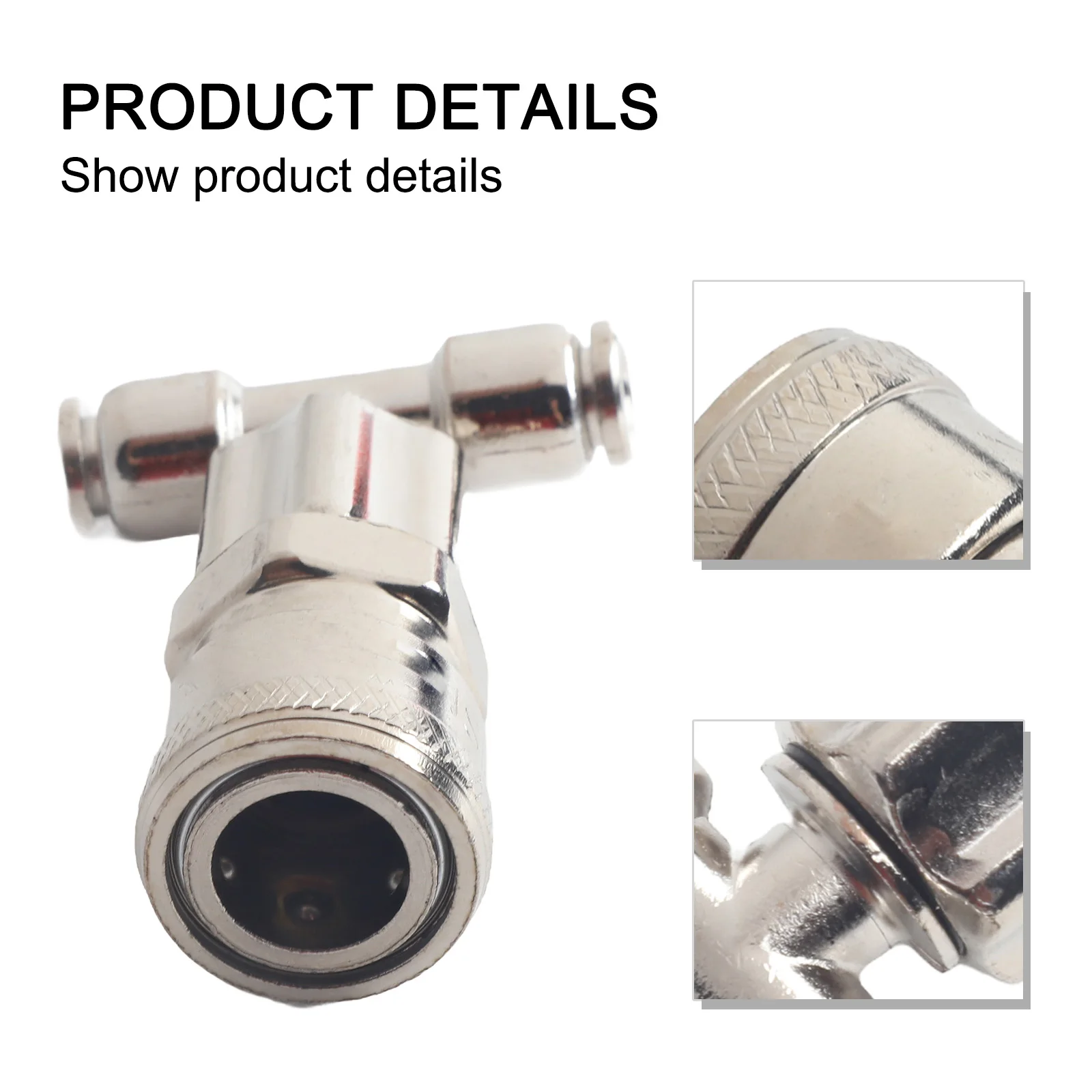 1PC Three-way Straight Through Joint Pneumatic Tank Connector Pneumatic Fitting For Trucks And Trailers Pneumatic Fitting Tools