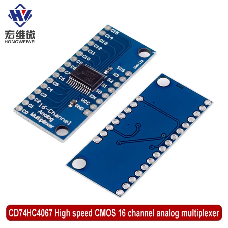 CD74HC4067 CMOS 2V-6V 16 Channel Way Analog Multiplexer/ Digital ADC Module For Arduino 74HC4067 Microcontroller Board image 1
