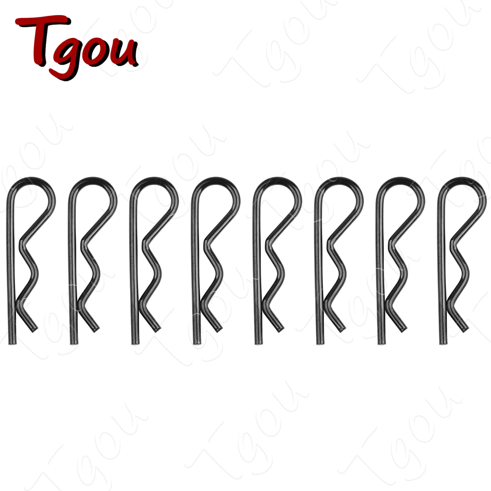 Tgou Titanium Wave-Shaped Spring Cotter Pins - 8PCS Set