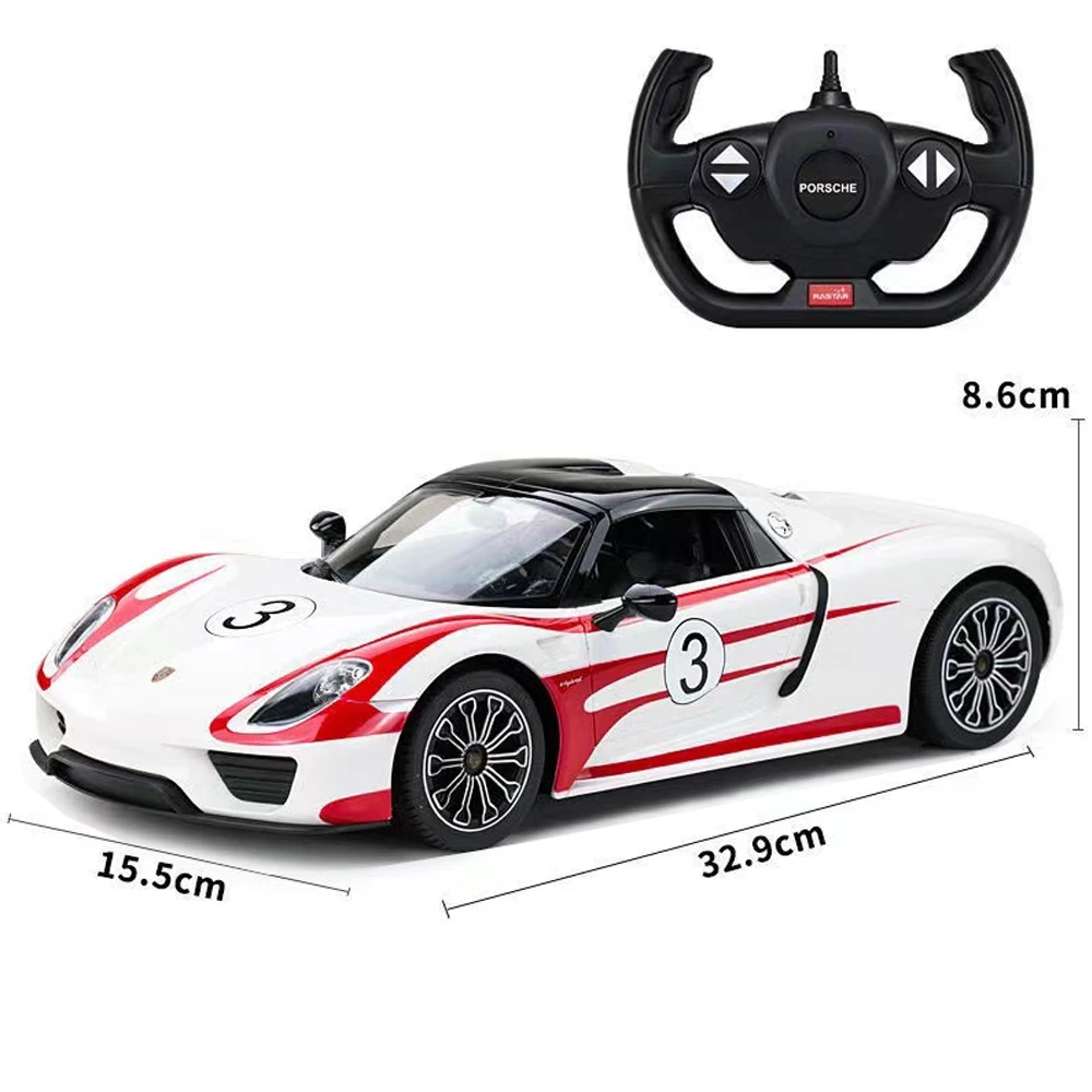 RASTAR Porsche 918 Spyder Weissach RC Car 1:14 Remote