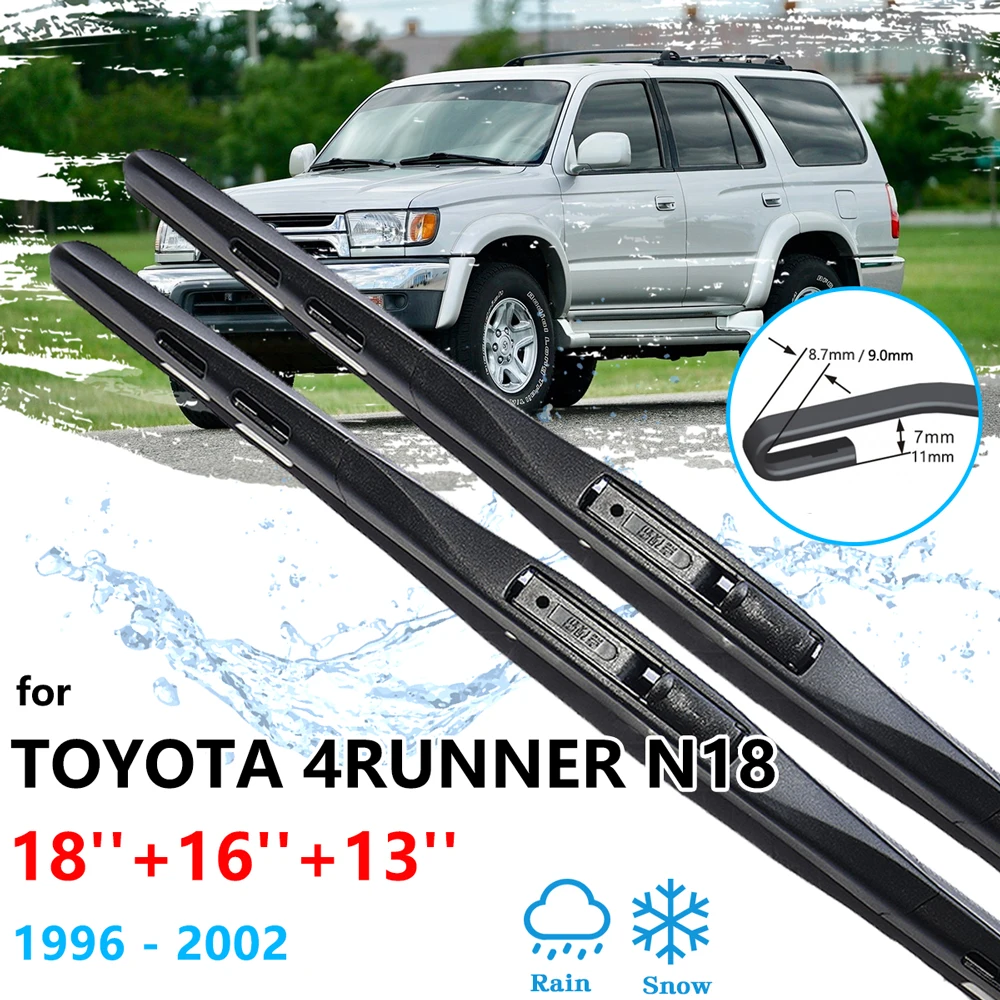 Per Toyota 4Runner Hilux Surf Sw4 N18 Mk3 1996 ~ 2002 Anteriore Posteriore Wiper Blades Set Posteriore Per La Pulizia Finestra Hatchback Parti Di Rica
