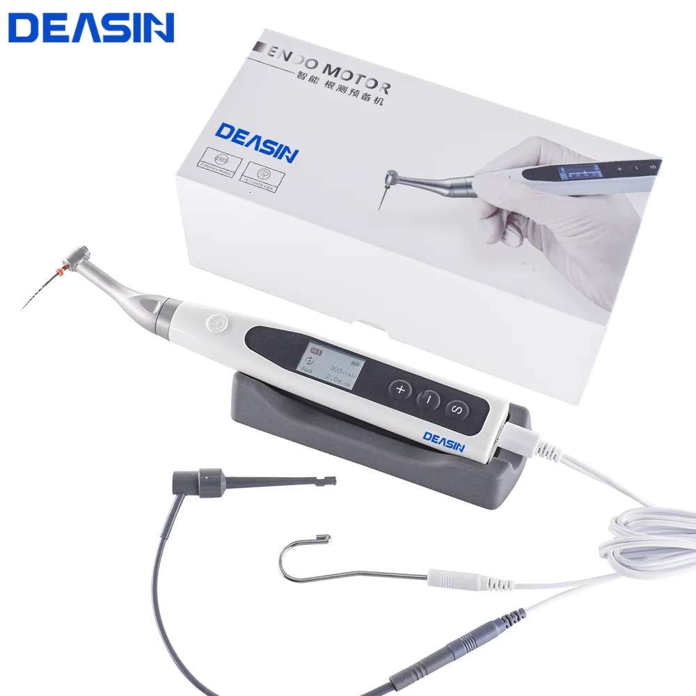 2-in-1-Dental-Akku-/Ersatz-Endomotor mit integriertem Apex-Locator, endodontischer Motor mit 16:1-Winkelstück für Zahnheilkunde