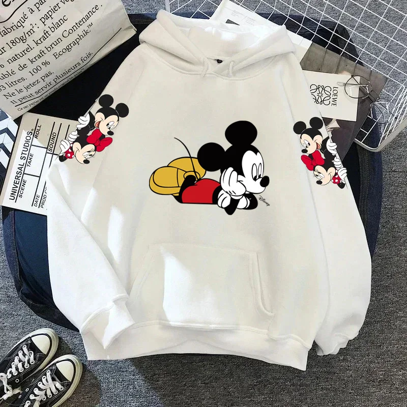 thumbnail image 1 of Sudadera con capucha de Mickey Minnie Mouse para mujer, abrigo de otoño/invierno, sudadera con capucha de Disney, ropa de mujer, sudaderas de manga larga, 1 of 5