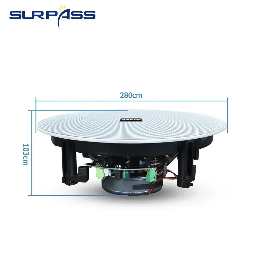 50 واط 8 ''سقف سمّاعات بلوتوث المدمج في الفئة D مك...