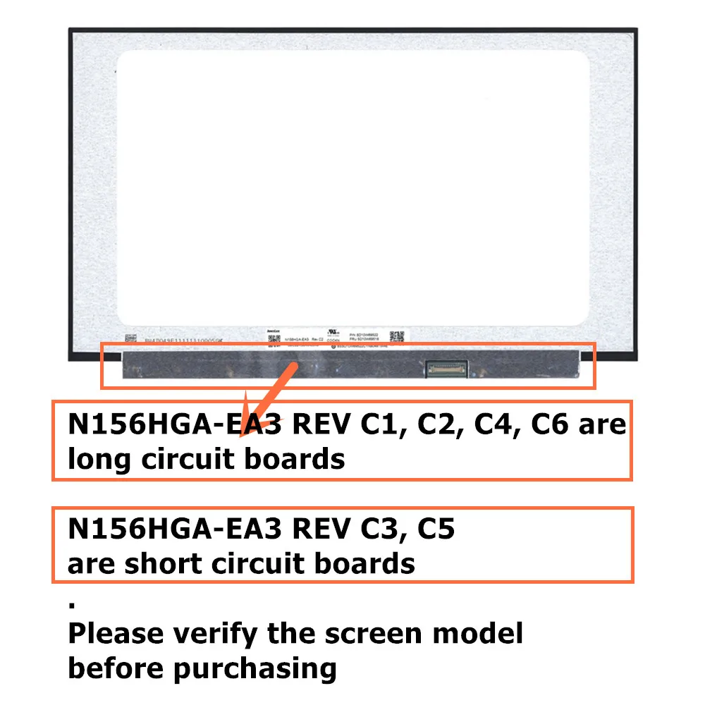 Màn Hình Laptop N156HGA-EA3 REV.C1(c2 C3 C4 C5 C6), NV156FHM-N4H NT156FHM-N41, NT156FHM- N41 V8 - Foto 10