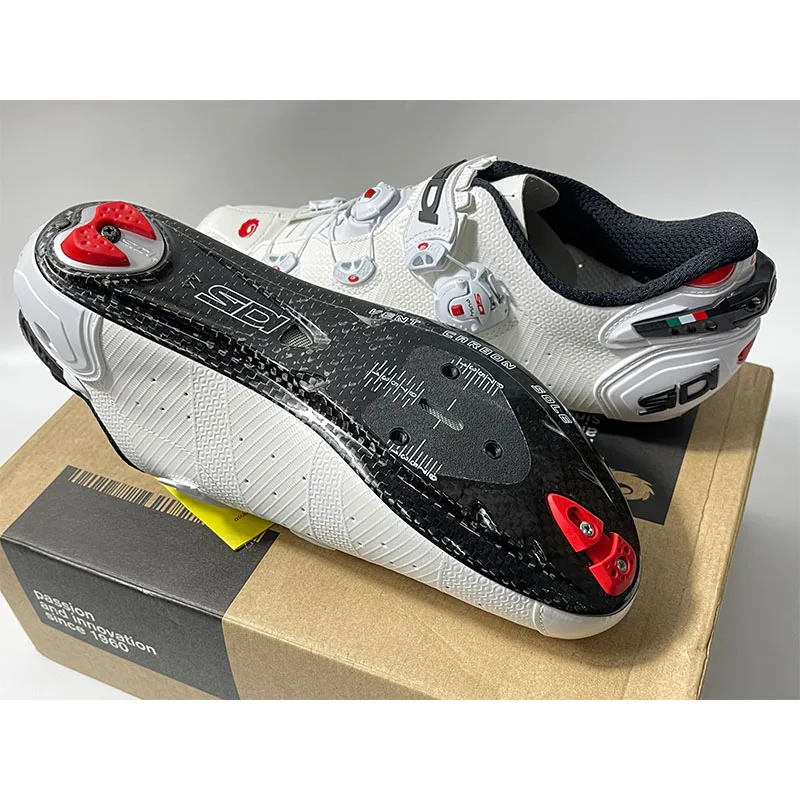 SIDI WIRE 2 Carbon Cycling Shoes Men Road Bicycle Shoes Anti-slip Breathable Triathlon Athletic Sneakers Cleat shoes · v2