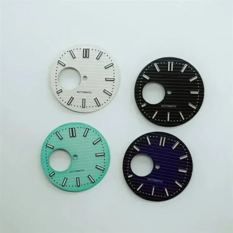 

30.5mm New NH38 Dial Mechanical Watch Modified Dial for NH35/36/4R/6R Modified Transparent Hollow Diving Green Luminous Dial