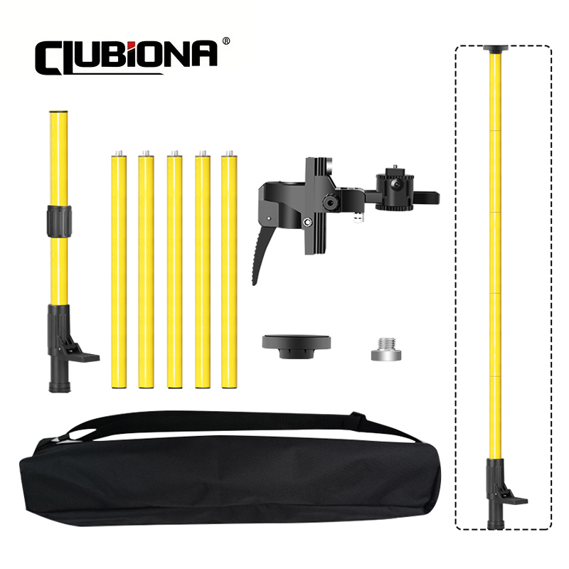 Special Offer for Clubiona 4M Laser Tripod Telescoping Pole Ceiling and Floor Support Stand for Laser Level