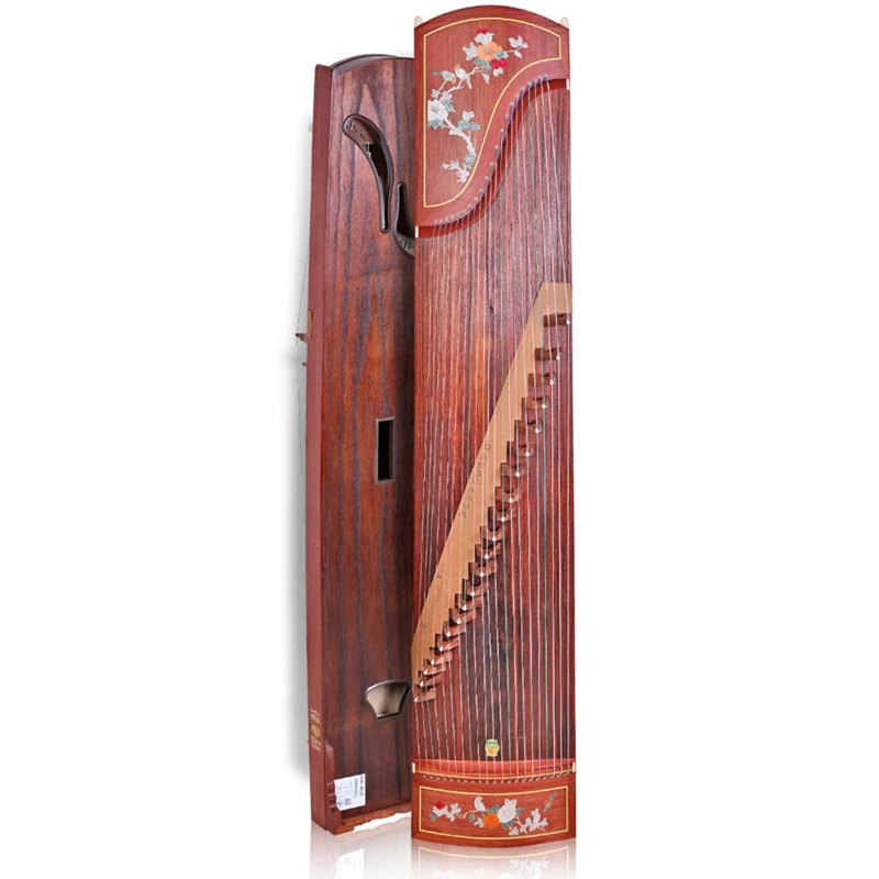 DunHuang GuZheng 694L Chinese 21 strings Zither 5 pattern for Musical Instrument