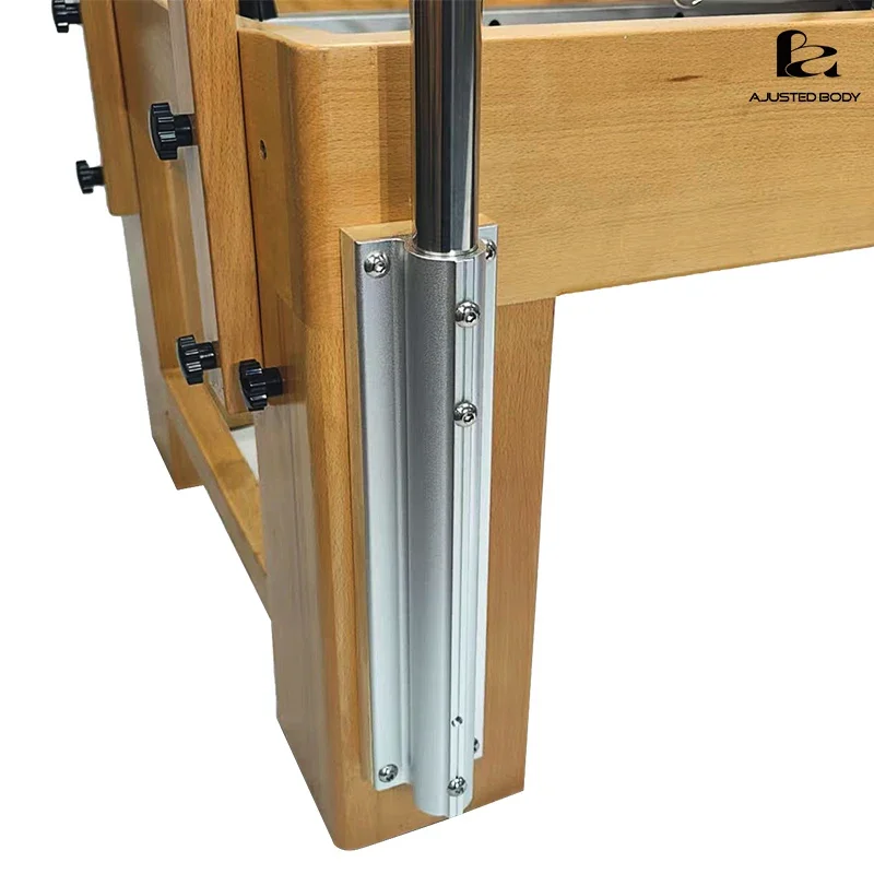 Three-in-one Multi-function Professional Wood Equipment Reformer Machine Oak Pilates Trapeze Table Cadillac Bed 5