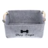 Dog Toy Basket Pet Storage Box Bin Organizer Toys Felt Cat Accessory Container Bins Baskets Accessories Containers Organizing 4