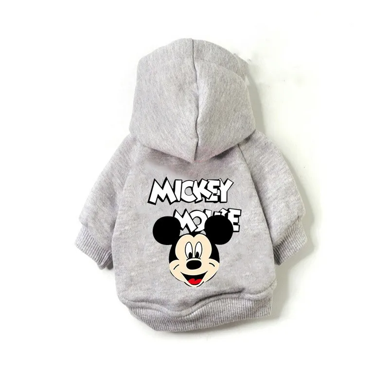 Pet Clothes Disney Mickey Mouse Dog Hoodie Pet Cartoon Mickey Minnie Jacket Fall Winter Outdoor Clothes Small And Medium-sized Dog Sweater pet clothes