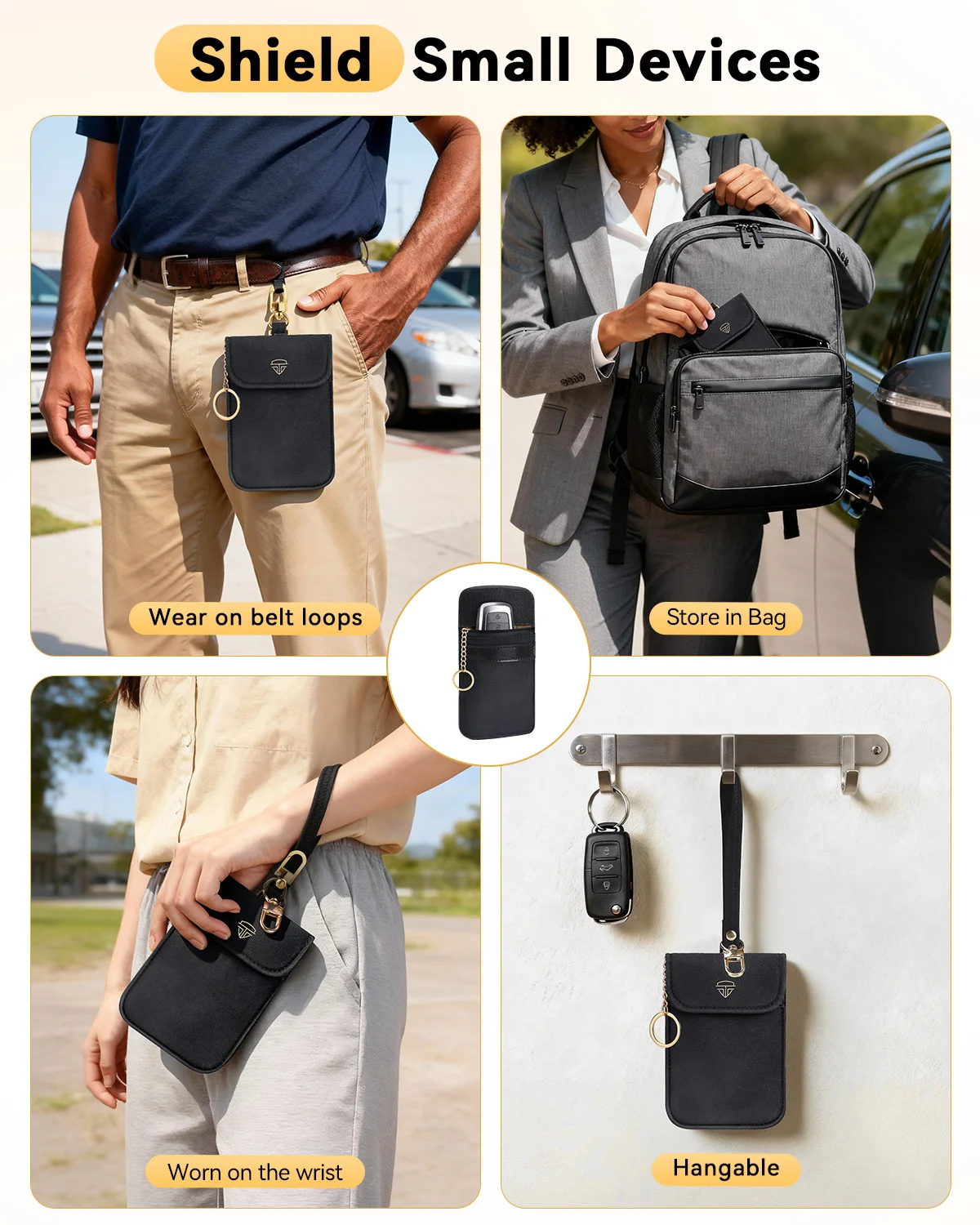 Enhanced Anti-Theft Faraday Pouch with RFID Protection