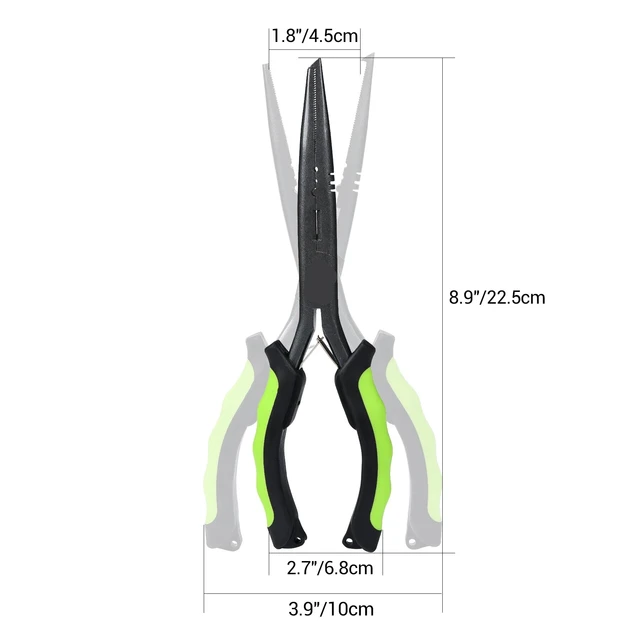 Line Cutter Scissors 23cm Lure Fishing Pliers Sturdy Long Nose