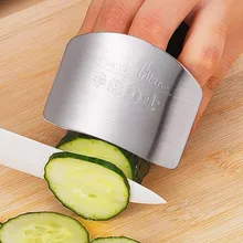 1Pcs Stainless Steel Finger Protector Anti-cut Finger Guard Kitchen Tools Safe Vegetable Cutting Hand Protecter Kitchen Gadgets tanie tanio CN (pochodzenie)