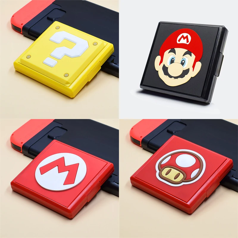 Super Mario Bros Switch Game Card Case Cartoon Silicone Portable Game Card Storage Box Per Nintendo Switch Accessori Per Giochi Regalo