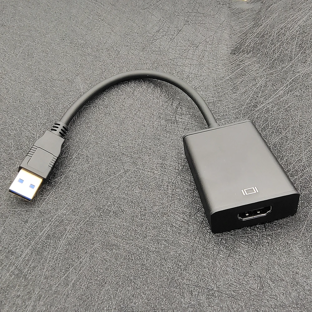 USB 3.0 To HDMI-compatible External Video Adapter Cable Portable Video Audio Converter 1080P Drive Free For Desktop Laptop PC