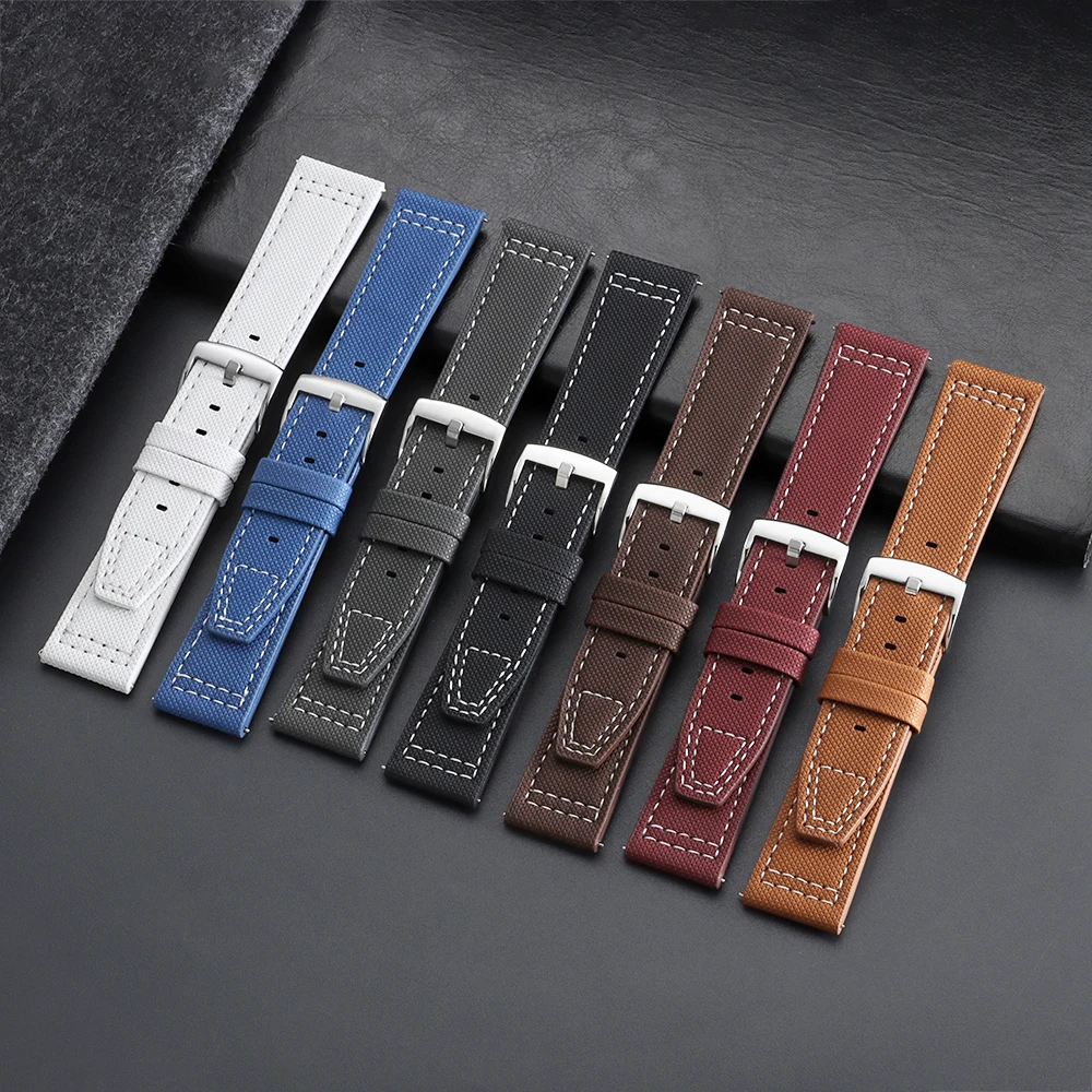 Premium Leather Quick Release Watch Strap – Sporty and Versatile Wristband