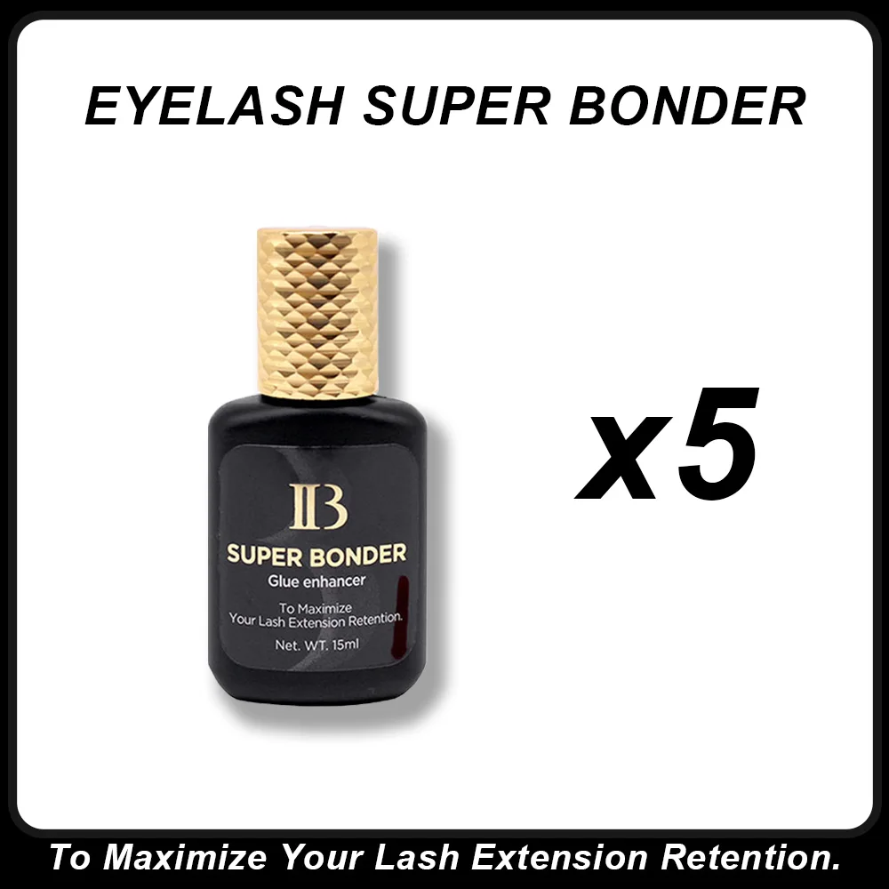 

5pcs Premium Super Bonder No Stimulation Adhesive Eyelash Bonder 15ml Health Lashes Bonder Woman Beauty Makeup Private