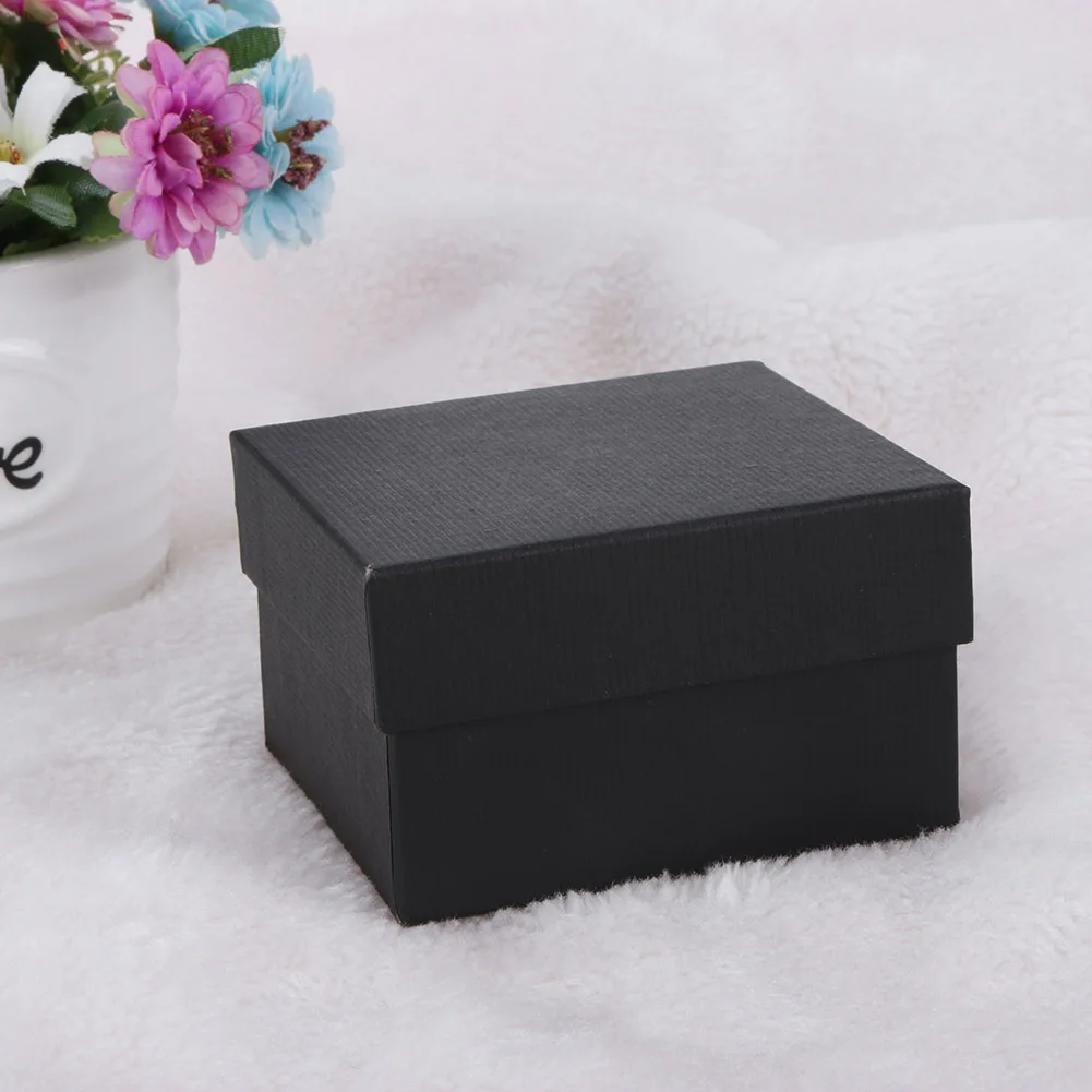 Fashion Square Single Watch Storage Case with Removable Pillow Compound Material Jewelry Display Storage Box for Men and Women