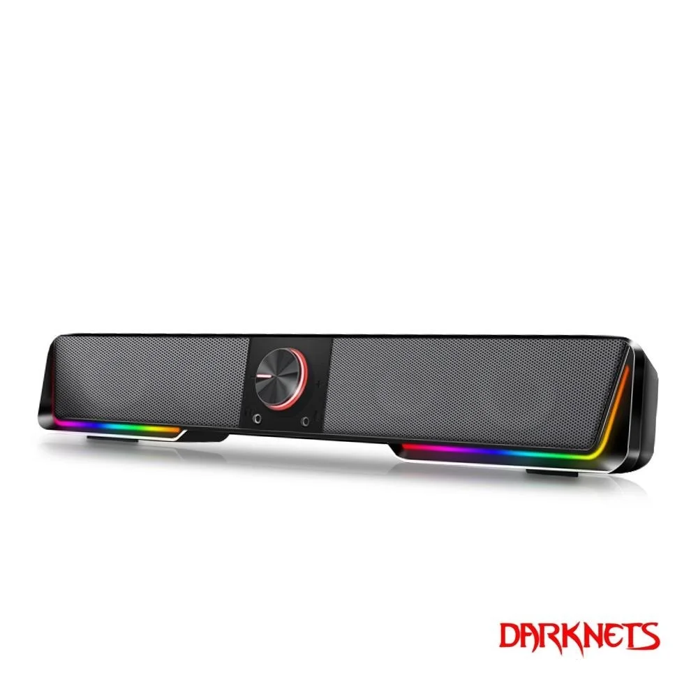 

Top GS570 Darknets Support Bluetooth Wireless aux 3.5 surround RGB speakers column sound bar for computer PC loudspeakers