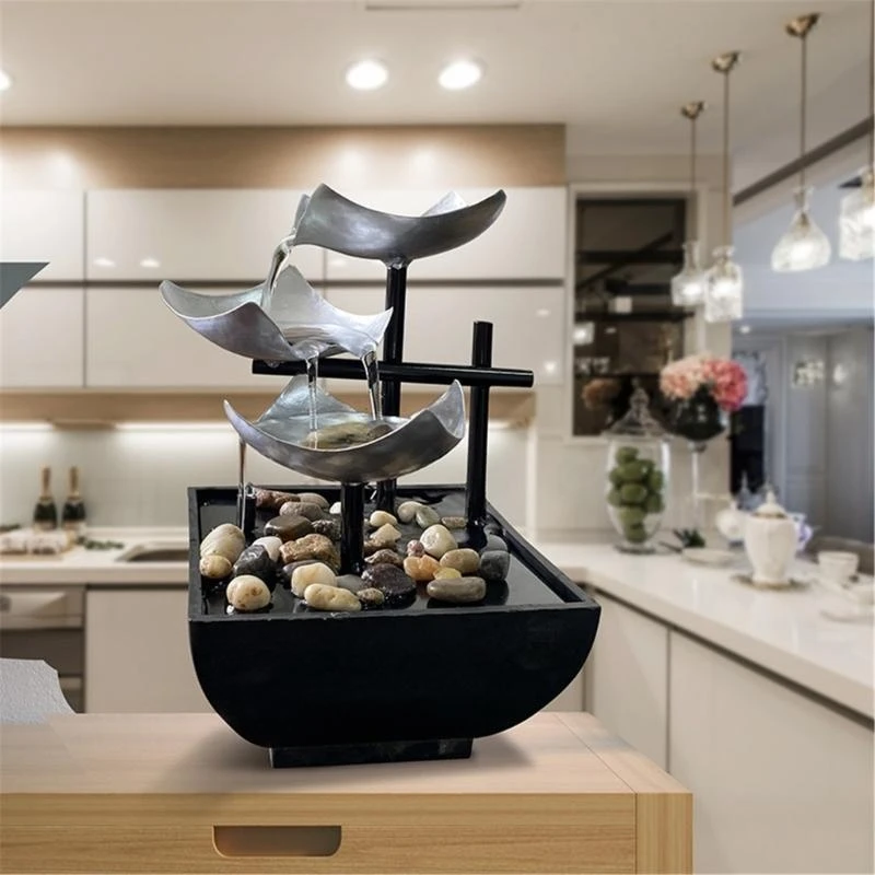 نافورة الطاولة سطح المكتب زخرفة نافورة المياه الكه...
