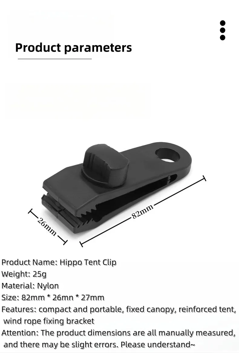 10/20/50 stücke Starke Biss Zelt Clips Outdoor Plane Clips Winddicht Feste Camping Zelt Spann Clips Robuste Zelt clips – Detail 16