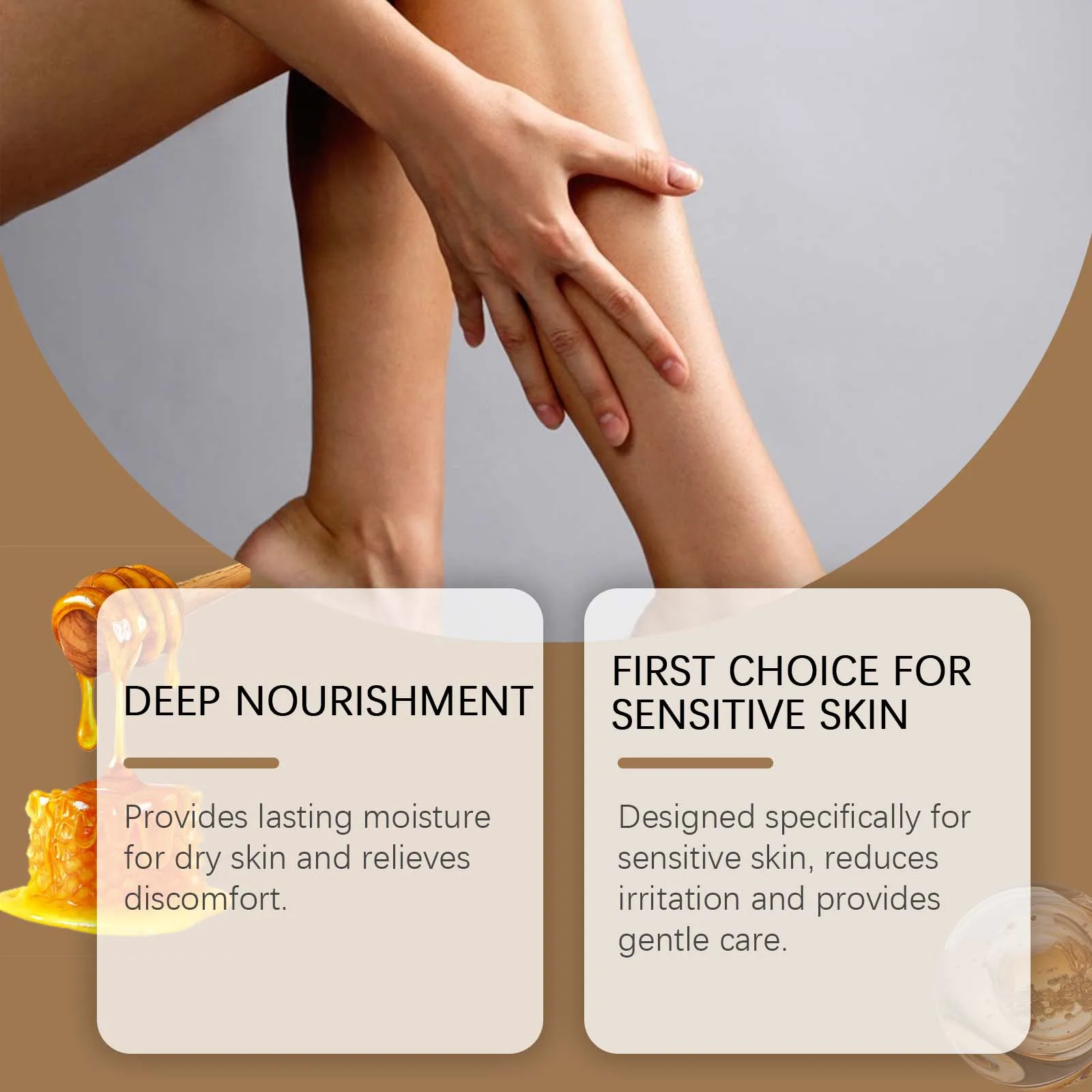 Avocado & Honey Moisturizing Cream: Deep Nourishment, Locks in Moisture, Leaves Skin Smooth, Tender & Elastic, Nourishes Skin