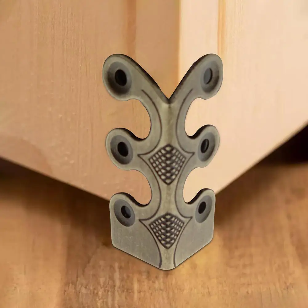 Description Picture 5 of itemAntique Decorative Edge Cover Corner Protectors Metal Angle Brackets for Photo Album Edge Corner Protector for Cabinets Dressers