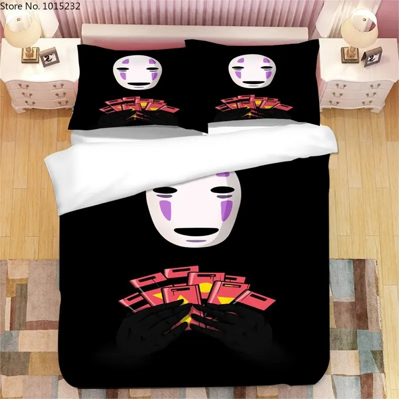 

Japan Anime Spirited Away 3D Printed Bedding Set Duvet Covers Pillowcases Comforter Bedding Set Bedclothes Bed Linen 01