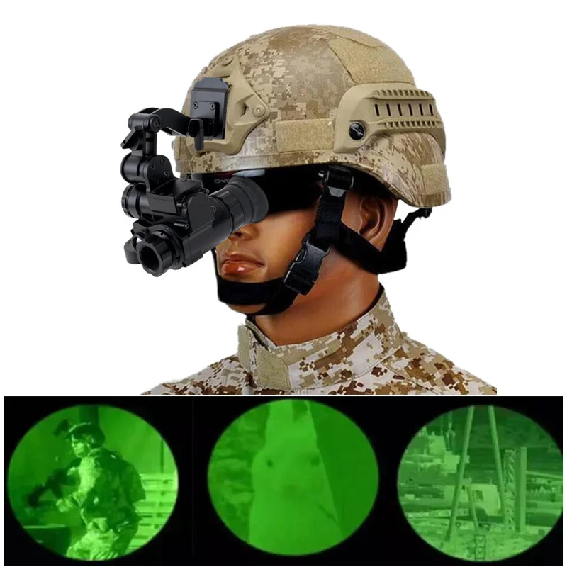 

Night Vision Goggles Monocular Green 1920x1080p WIFI APP IP67 Night Range 200m/656ft for Helmet Hunting Observation