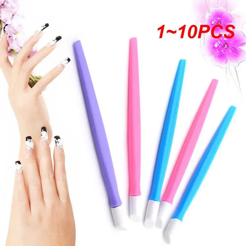 

1~10PCS 20/Soft Removal Pressure Pen Plastic Rubber Nail Cuticle Pusher For Manicure Design Gel Polish Acrylic Nail Art Tool