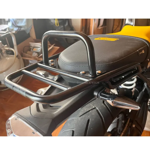  Porte-Bagages Moto Porte-Bagages pour Siège Arrière De Moto  avec Poignée pour R9T R Nine T 2014 – 2021 2022 2023 Scrambler Urban Porte  Bagage Moto (Color : Rack and Bag)