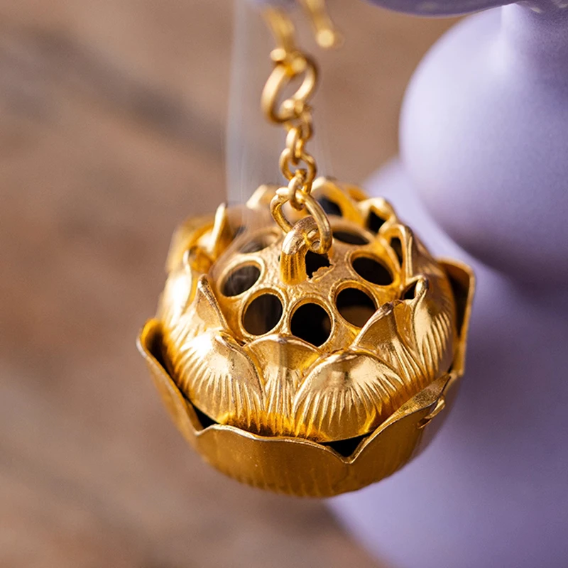 Creative Ceramic Purple Gourd Aromatherapy Stove, Home Indoor Zen Ceremony Decor, Chinese Style Personalized Incense Burner, 1Pc