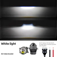 ไฟตัดหมอก Universal 3.0 Bi-led เลนส์ HD แสงสีขาว แสงสีเหลือง 12V ไฟตัดหมอก LED สำหรับรถยนต์ เลนส์โปรเจคเตอร์ กันน้ำ IP68 5