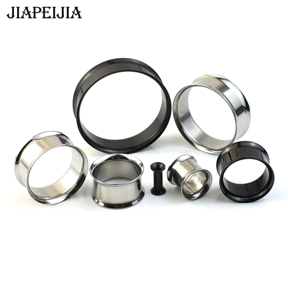 2pcs 340mm Stainless Steel Ear Gauges Tunnels Plugs Double Flared Body