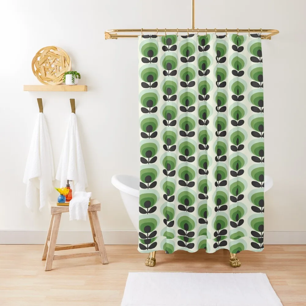 

orla kiely, Oval Flower ,orla kiely pattern Shower Curtain Anti-Mold Waterproof Shower Bathroom Showers Bathroom Deco Curtain