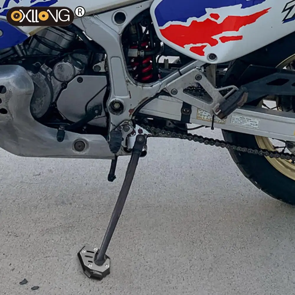 

Motorcycle Side Stand Pad Plate Kickstand Enlarger Support Extension Pad Plate Cover For Honda XRV750 Africa Twin XRV 750 RD07