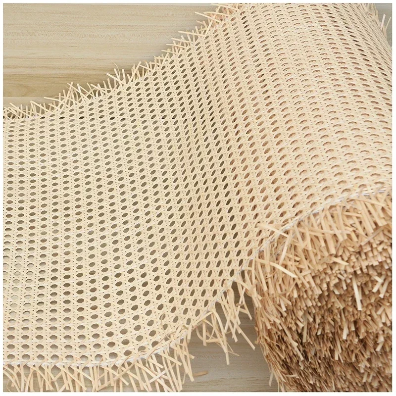 Indonesian Vinyl Weave Rattan Cane Webbing Roll Furniture Repair Material