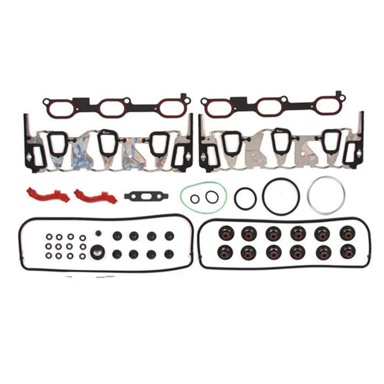 Parti del motore Set guarnizioni testata adatta 3.4 L per 05-09 Chevrolet Equinox Pontiac Torrent 3.4L V6 Gas OHV VIN F OEM HS9071PT-3 - immagine 2