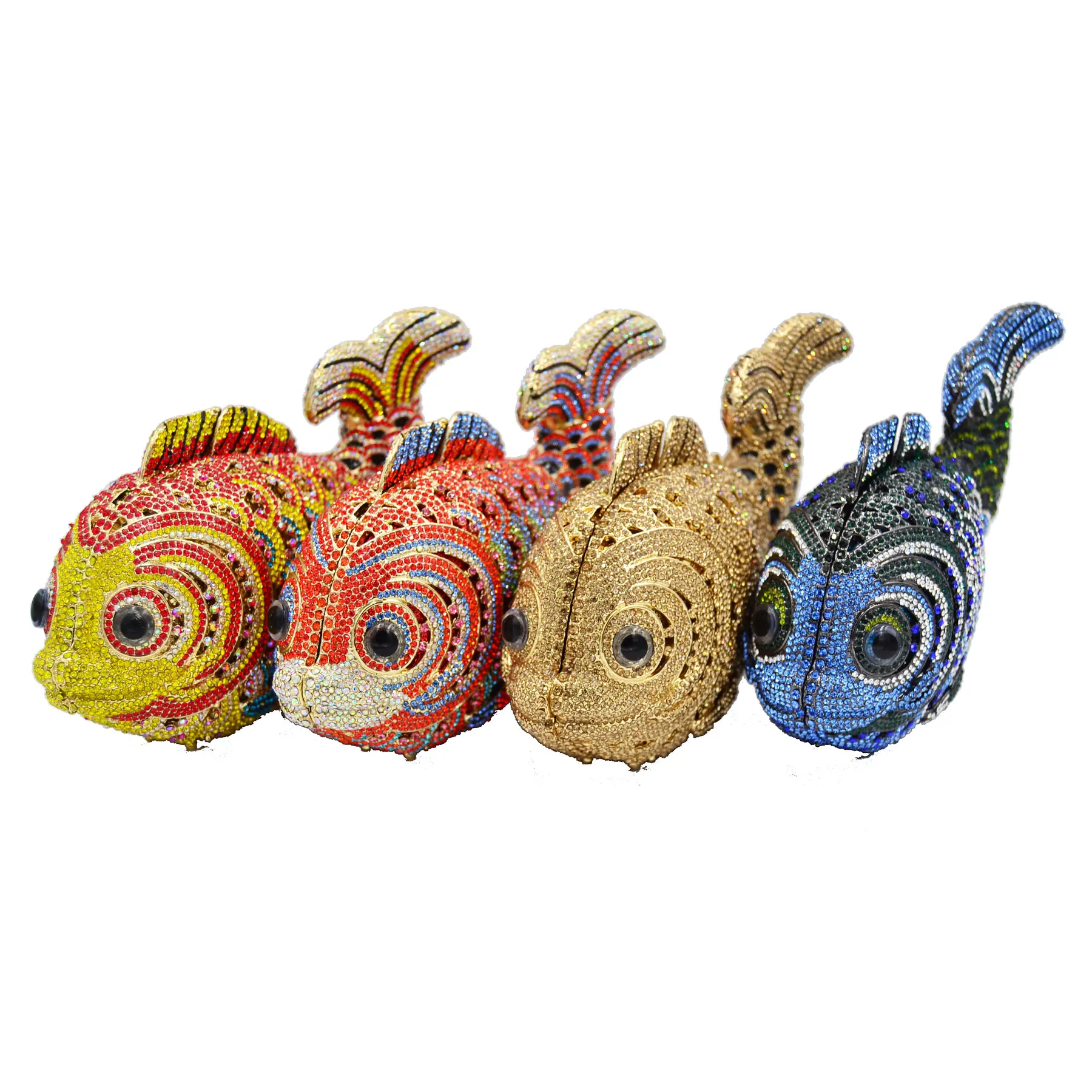 

Дизайнерский кошелек Fish для вечерние, миниатюрная сумка-мессенджер, модный клатч в виде животного, женская свадебная сумочка