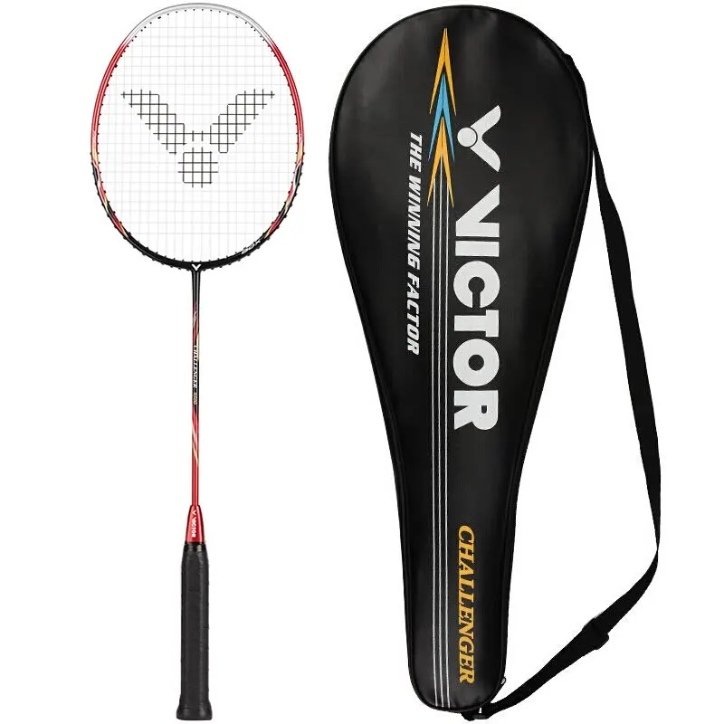 Victor Cha Challenger 9500 S Carbon Fiber Badminton Racquets Offensive 6.8mm Shaft Racket with String