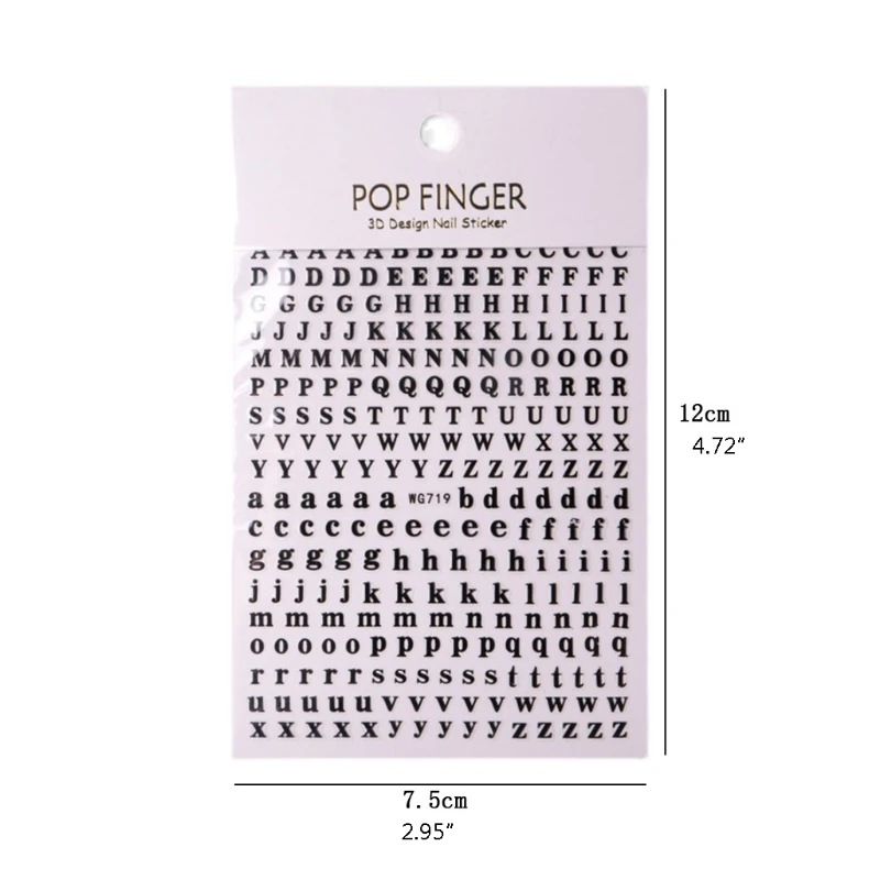Sparkling Metallic Alphabet Stickers - Self-Adhesive 26-Piece Set