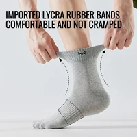 MiiOW 100% pur coton chaussettes hommes antibactérien Anti odeur équipage chaussettes robe d'affaires longue chaussette couleur unie respirant Sport chaussette 4