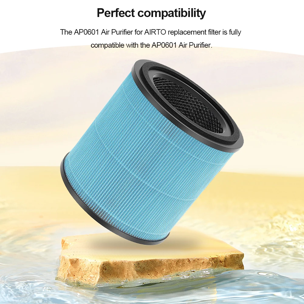 4단계 H13 True HEPA 필터 액세서리 부품 AP0601-RF 필터 필터 카트리지 AIRTOK 공기청정기와 호환 가능