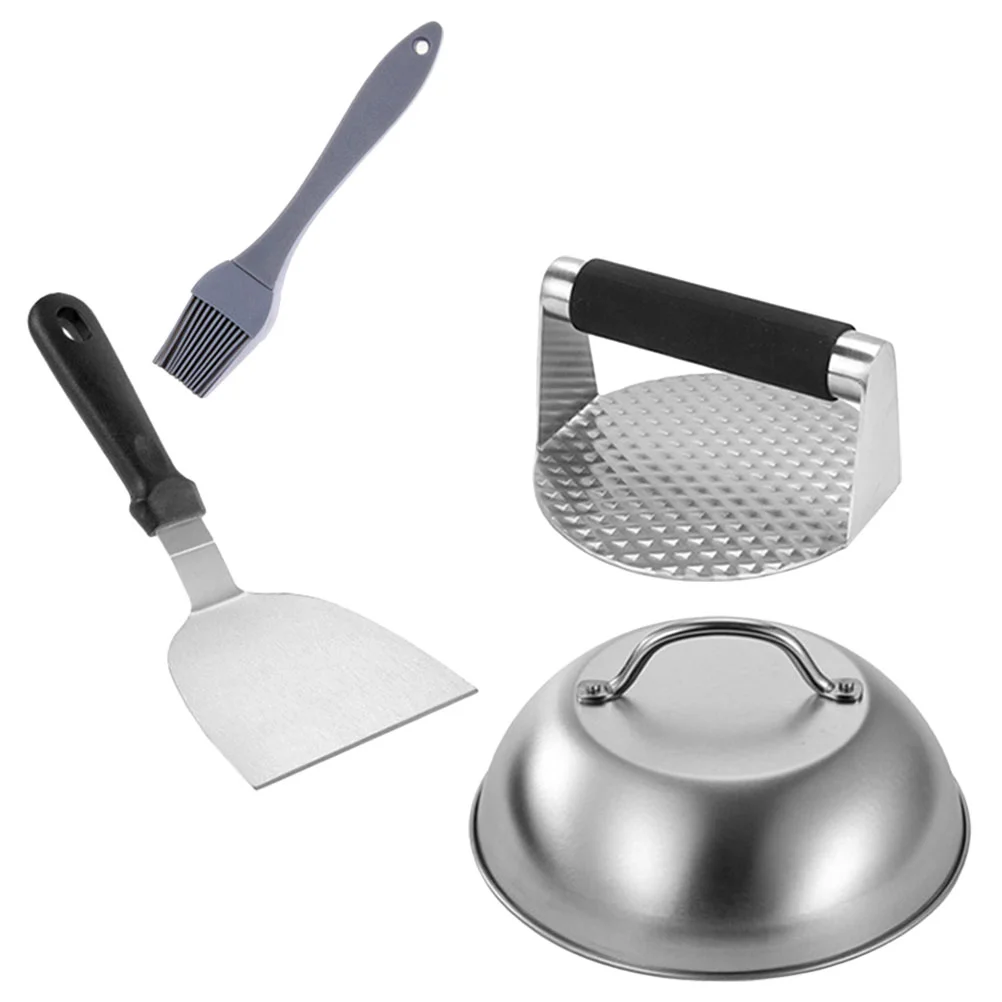 

Handle Burger Patty Press Burger Press Tool Metal Burger Shovel Metal Meat Press for Cooking