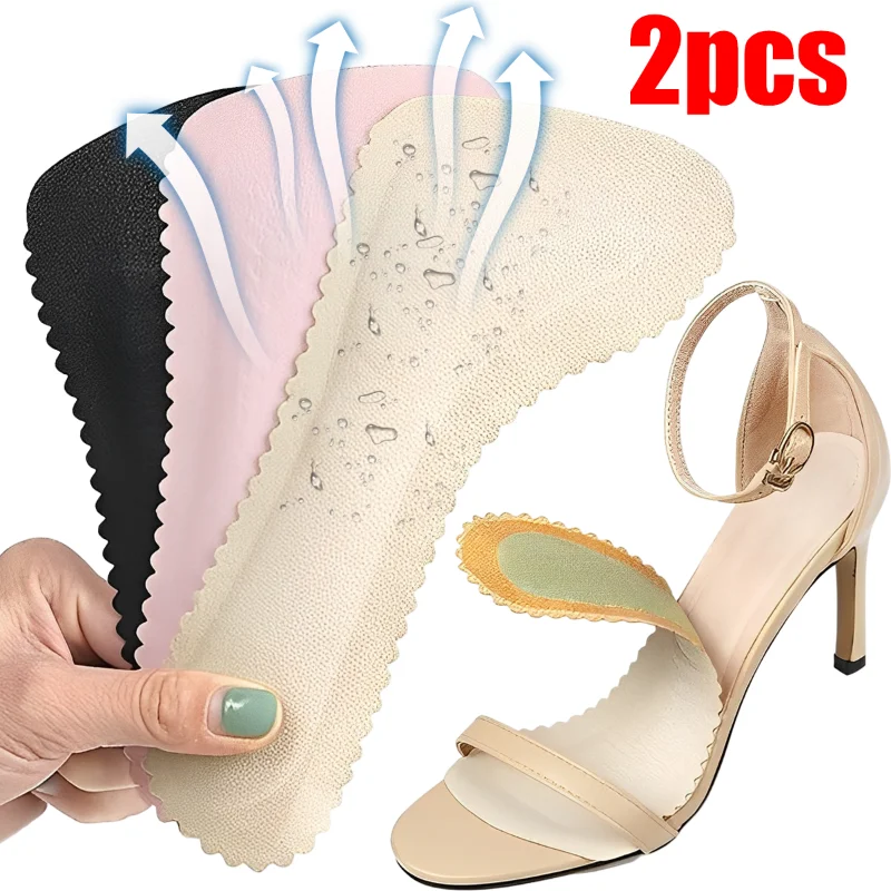 

Anti-Slip Sweat-absorbent Massage Insoles Flat Feet Support Insoles for Women High Heels Sandals Inner Soles Feet Care Inserts